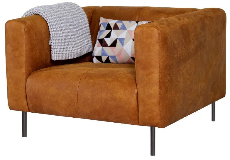 Fauteuil - Almada - leer Bull cognac 28