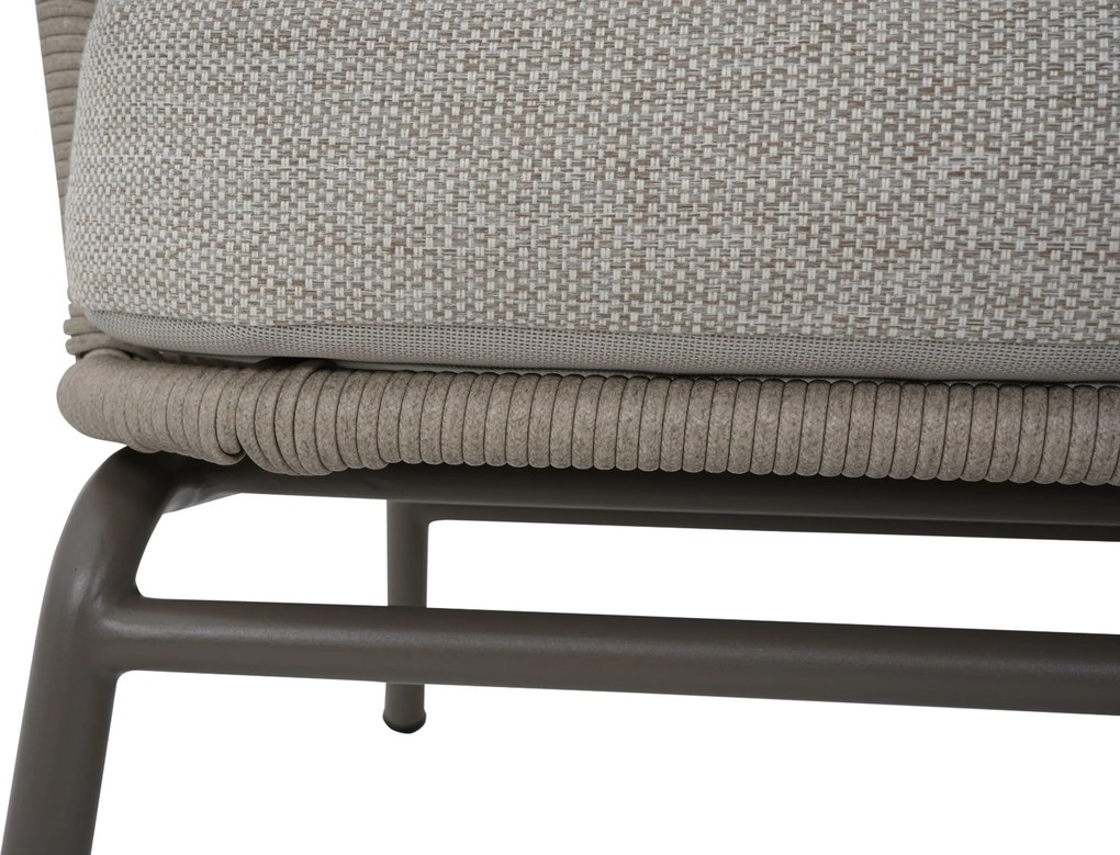 Stoel en Bank Loungeset 4 personen/5 personen Rope Taupe Coco Livo