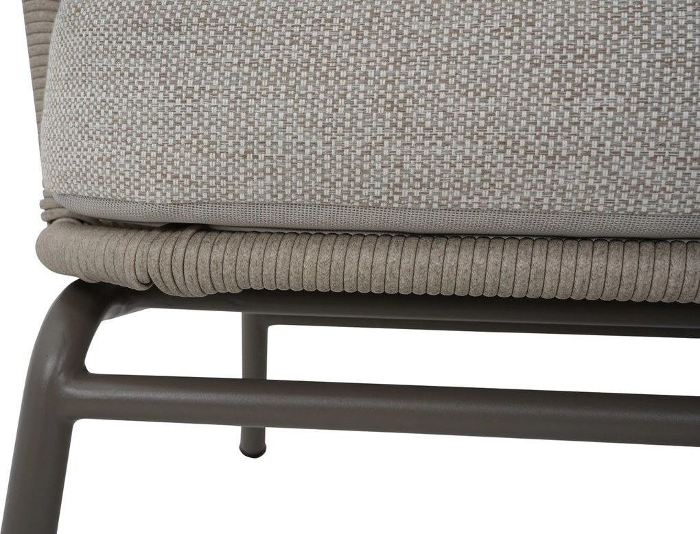 Stoel en Bank Loungeset 4 personen Rope Taupe  Coco Livo
