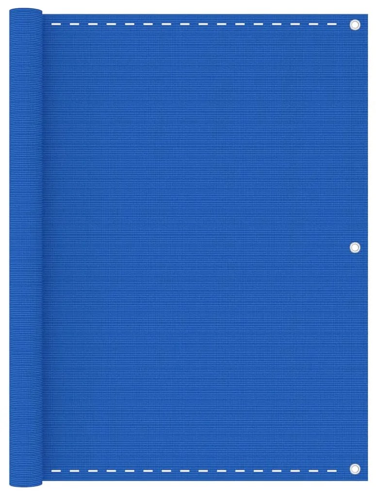 vidaXL Balkonscherm 120x400 cm HDPE blauw