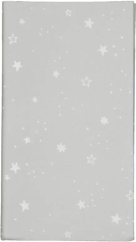 Tafelkleed Papier 138x220 Zilver Met Sterren (zilver)