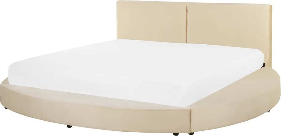 Bed fluweel beige 180 x 200 cm LAVAL