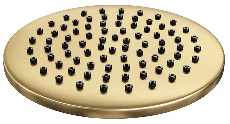Brauer Gold Edition opbouw regendoucheset met staafhanddouche en hoofddouche 20cm geborsteld messing PVD
