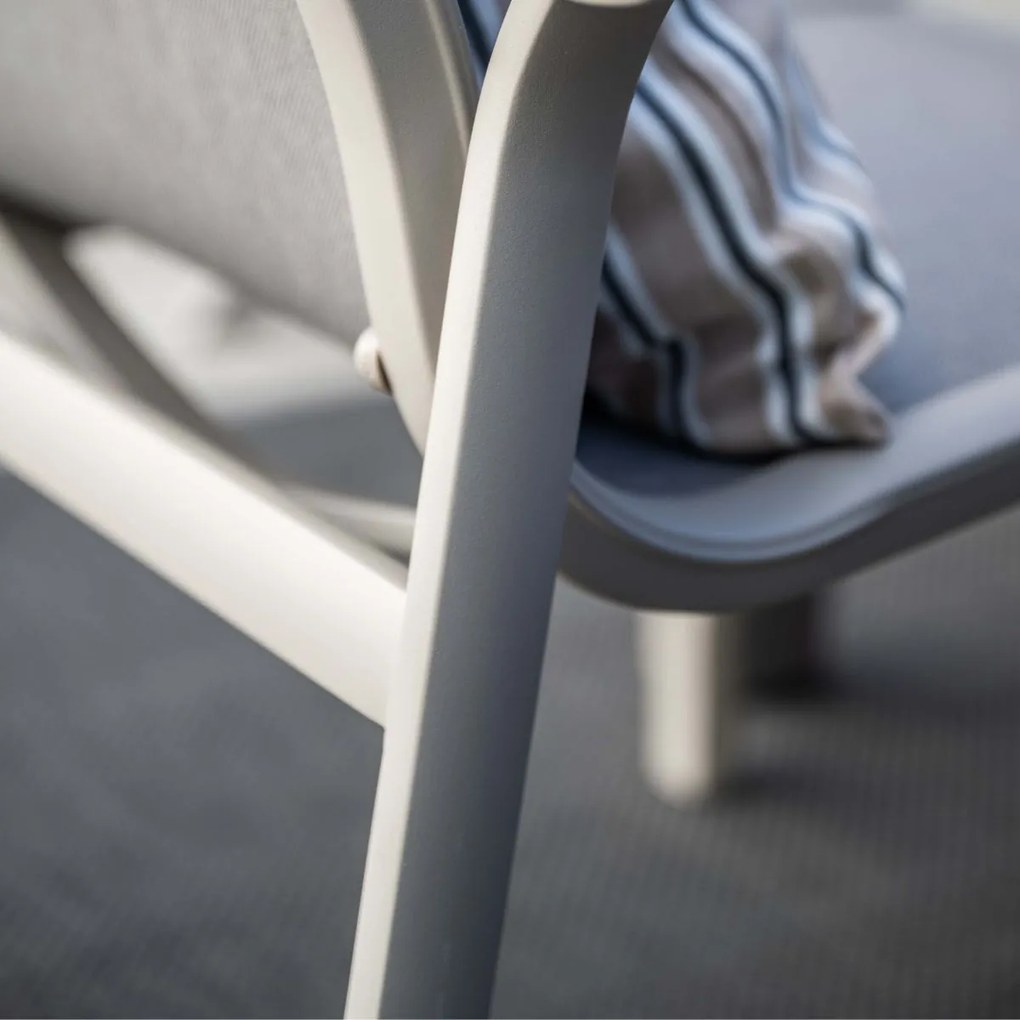 Garden Impressions Hilly tuinstoel stapelbaar taupe - 2 stuks