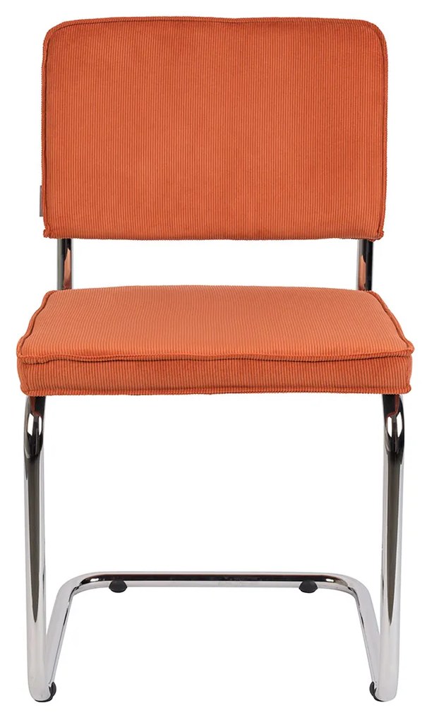 Zuiver Ridge Rib Eetkamerstoel Rib Retro Oranje