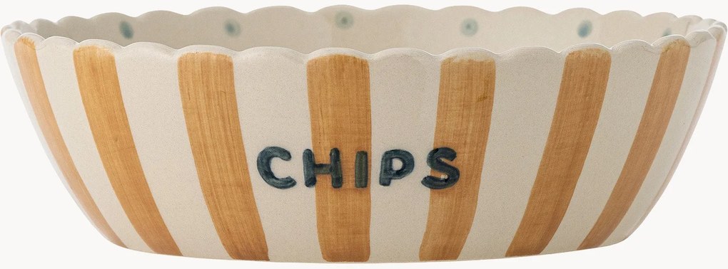 Handbeschilderde serveerschaal Chip