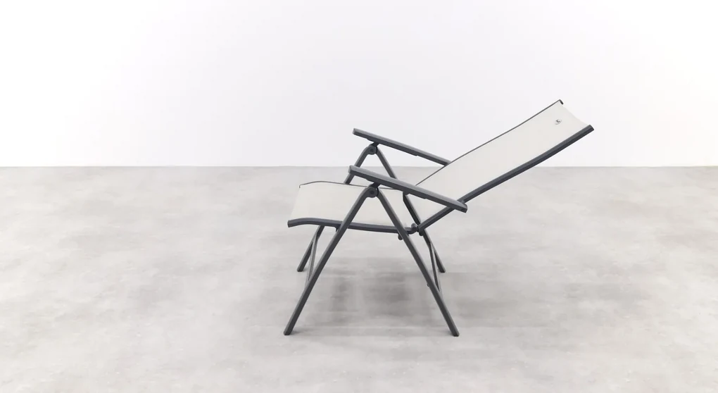 Hartman Monza alu/Chaneo verstelbare tuinset - 220x100 cm. - 7-delig