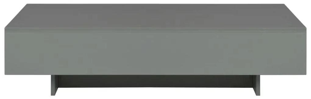 vidaXL Salontafel 115x55x31 cm MDF hoogglans grijs