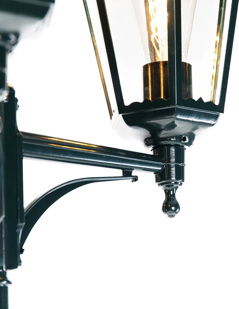 Landelijke buiten lantaarn donker groen 3-lichts IP44 - New Orleans