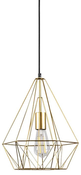 Smart industriële hanglamp goud incl. wifi ST64 - Carcass