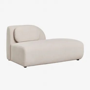 Rechter Divanmodule Voor Modulaire Bank In Chenille Coquette Chenille Crèmebeige - Sklum