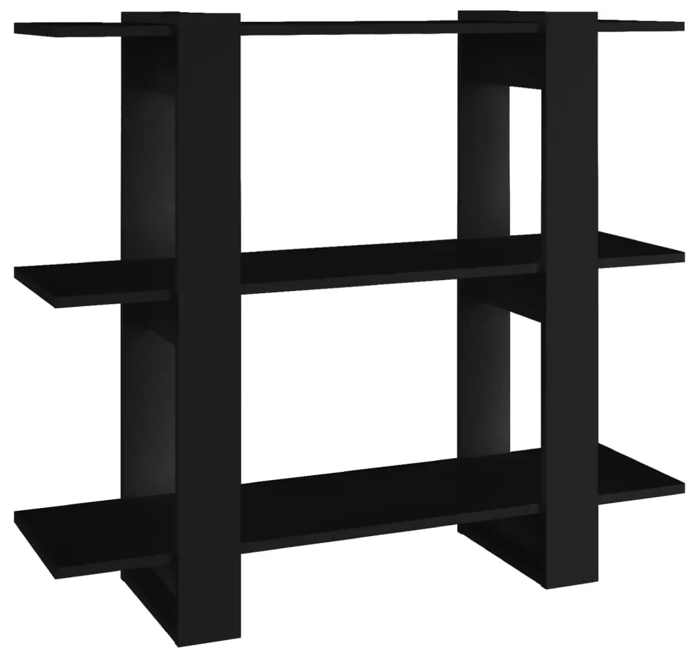 vidaXL Boekenkast/kamerscherm 100x30x87 cm zwart