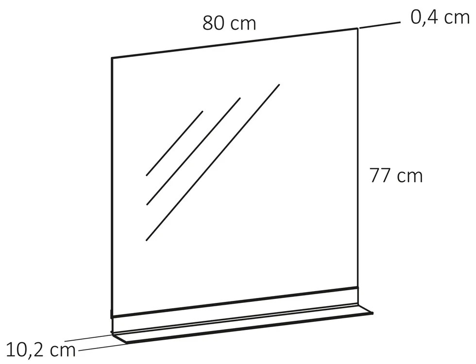 Differnz Sofi spiegel 80cm eiken