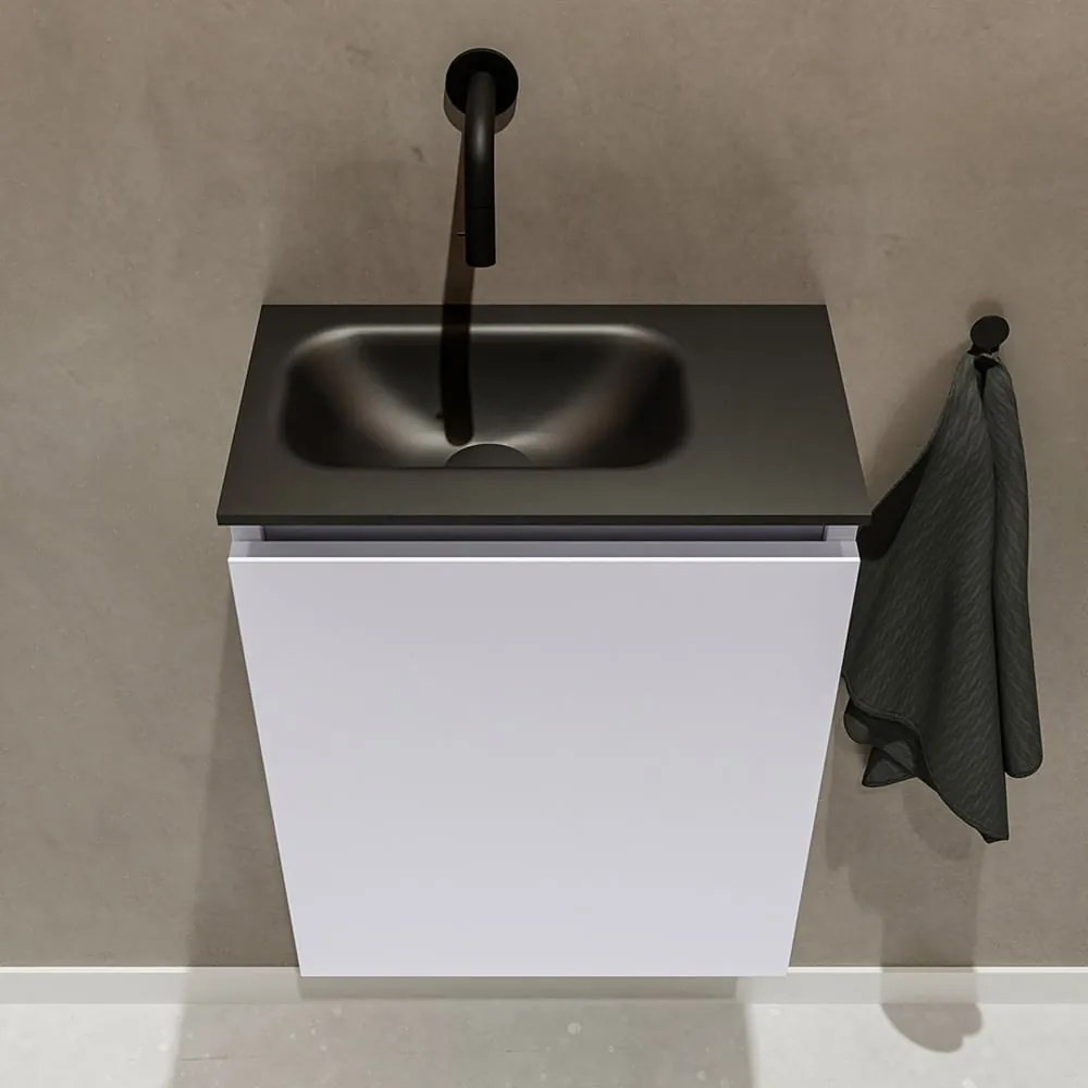 Mondiaz Ture 40cm toiletmeubel cale met wastafel urban links geen kraangat