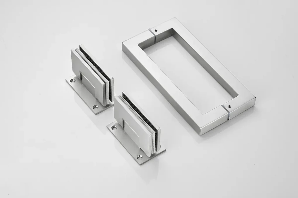 Saniclear Modern brons glas douchedeur profielloos 90x200cm rvs