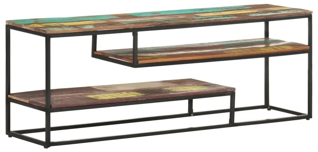 vidaXL Tv-meubel 130x30x45 cm massief gerecycled hout