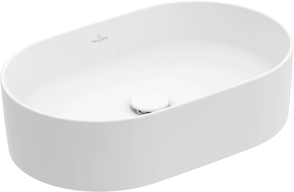 Villeroy & Boch Collaro Opzetwastafel 56x36x14,5cm Stone White CeramicPlus