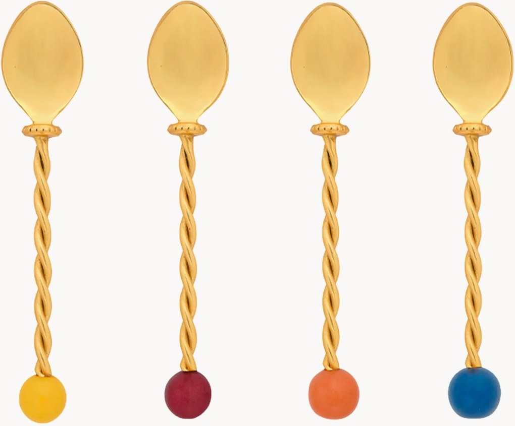 Dessertlepels Torchon van edelstaal, 4-delig