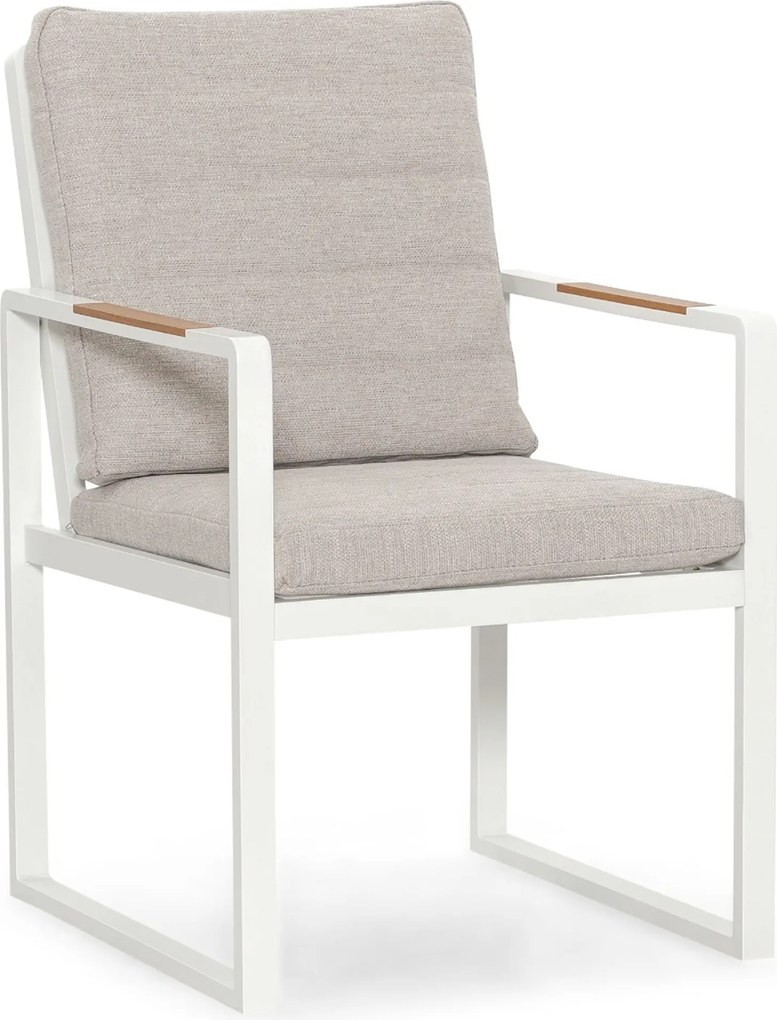 Tuinset 8 personen 300 cm Aluminium Wit Lifestyle Garden Furniture Alessio/Los