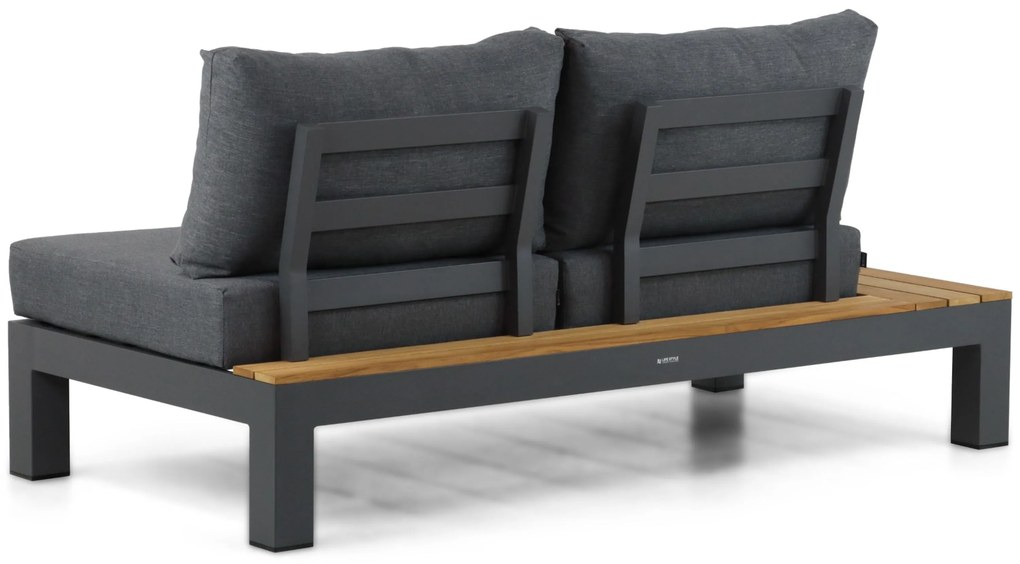 Loungeset 5 personen Aluminium/Teak Grijs Lifestyle Garden Furniture Vittoria