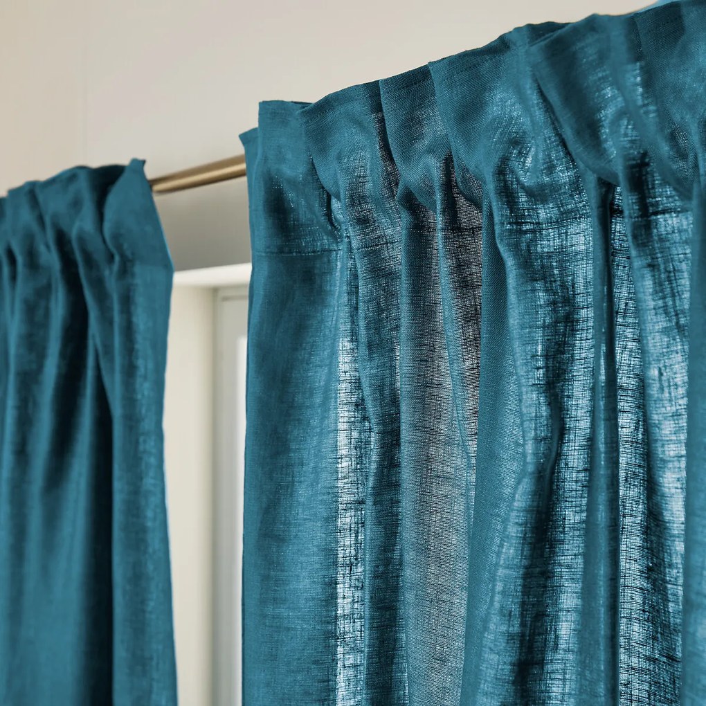 Gordijn van gewassen Linnen met ruflette-afwerking, Private