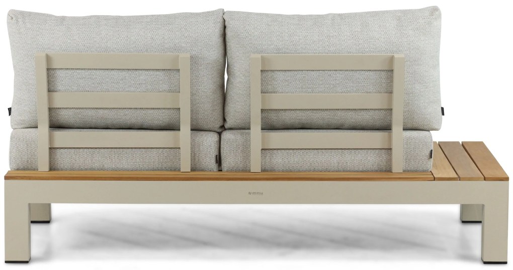 Loungeset 5 personen Aluminium/Teak Taupe Lifestyle Garden Furniture Vittoria