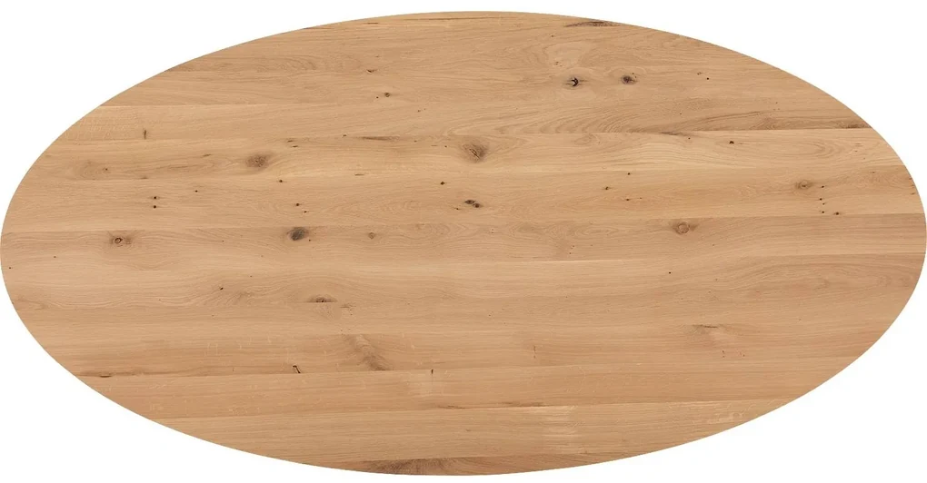 Goossens Eettafel Blade, Strak blad ovaal 260 x 120 cm 6 cm dik