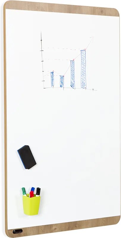 Rocada Natural magnetisch whiteboard - Hout design - 75 x 115 cm