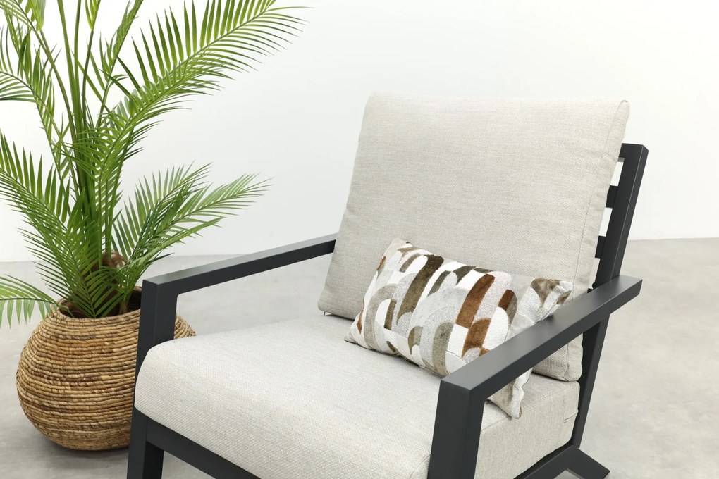 Boston/Mindo stoel - 2-zitsbank loungeset - 5-delig