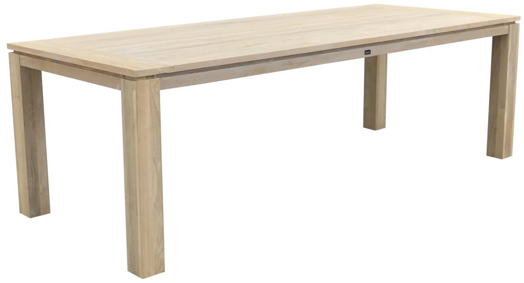 Jasmine Naturel/Rome 6-persoons dining tuinset 240x100 cm. - Grey teak