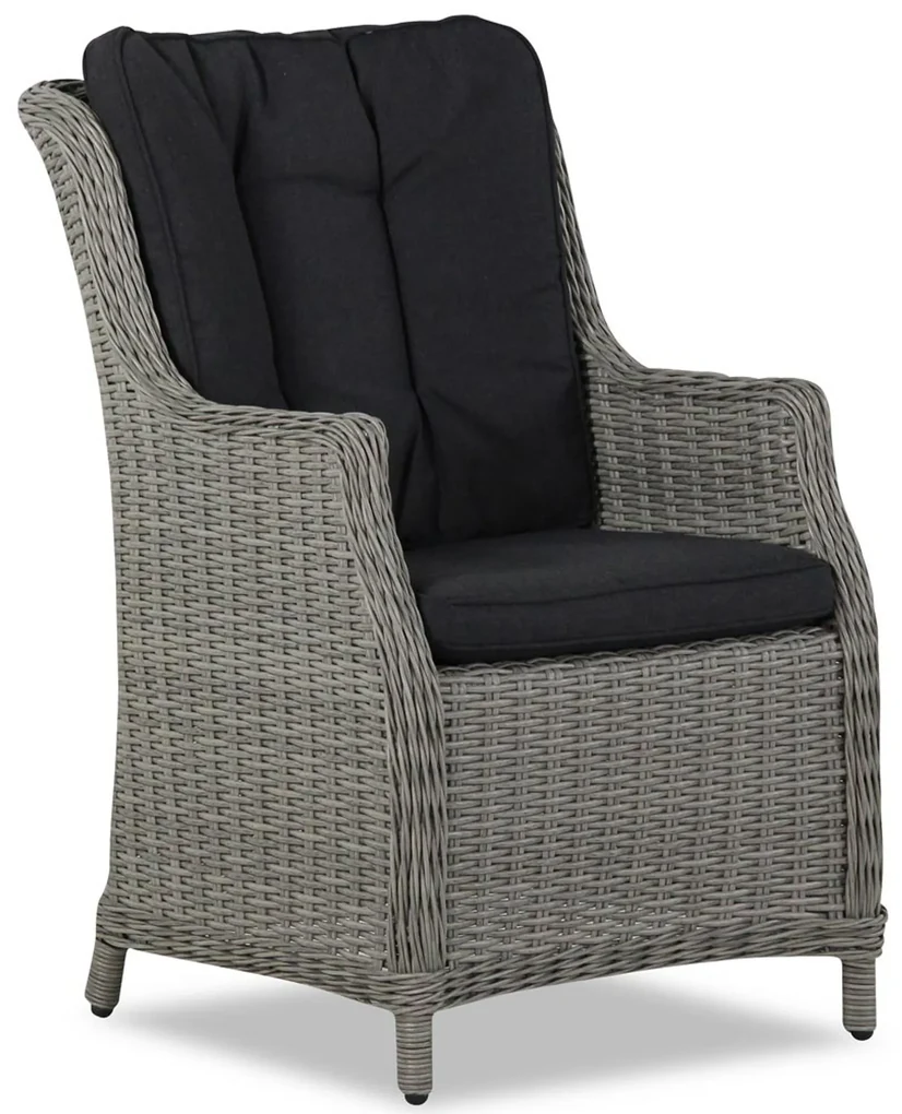 Tuinset 4 personen 180 cm Wicker Grijs Garden Collections Buckingham/Cardiff
