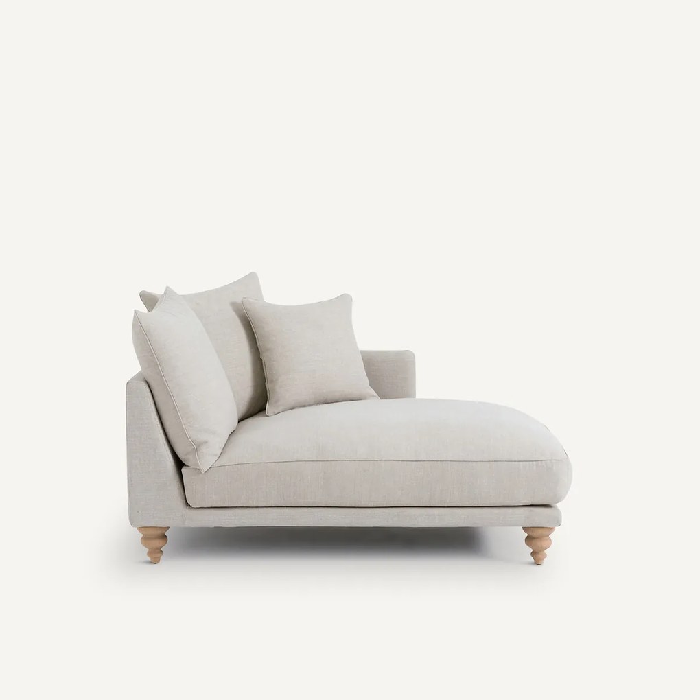 Long chair in katoen/linnen, LAZARE