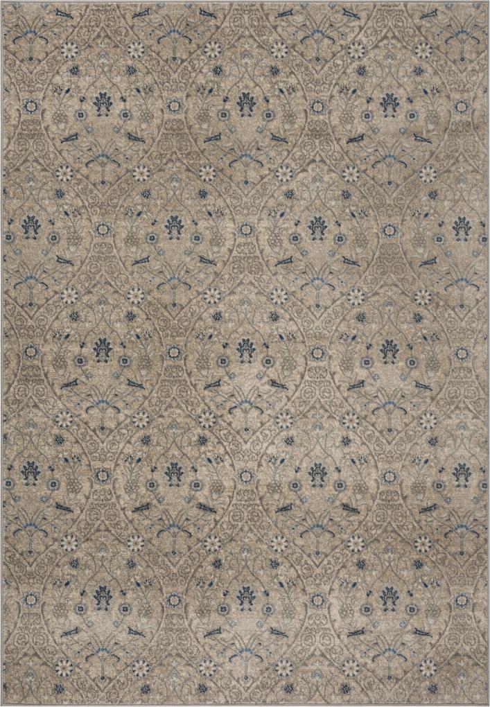 Safavieh | Vloerkleed Addy Traditioneel 120 x 180 cm lichtgrijs, blauw vloerkleden polypropylene pile vloerkleden & woontextiel vloerkleden