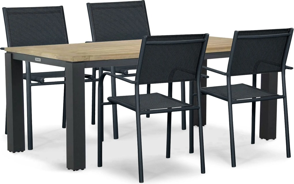 Presto Brentino/Veneto X Dining Tuisnet Aluminium Grijs 5-delig