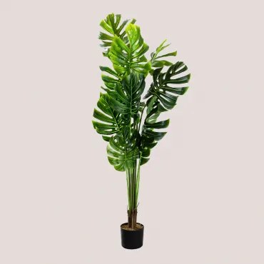 Decoratieve Kunstplant Monstera Style ↑120 cm - Sklum