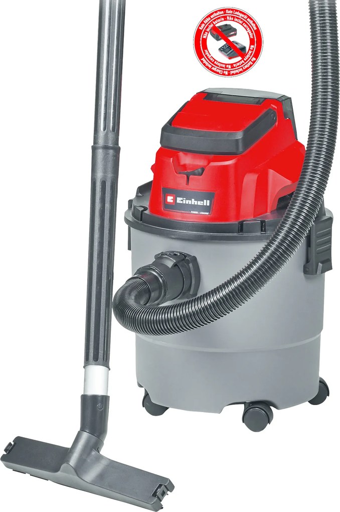 Einhell TC-VC 18/15 Li-Solo Accu Nat-/Droogzuiger