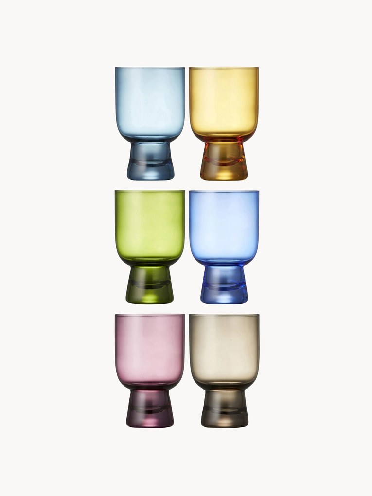 Kleine waterglazen Tumbli, set van 6