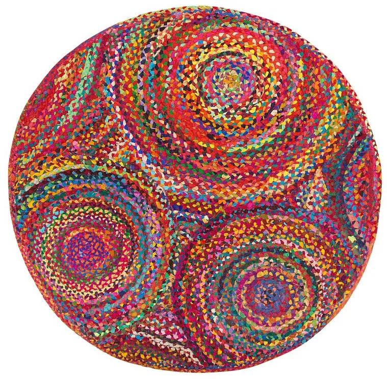 Vloerkleed multicolor ⌀ 140 cm YENICE Beliani