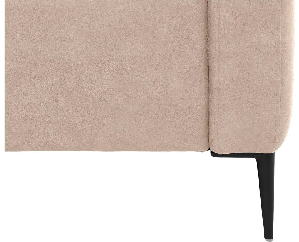 Goossens Bank Key West beige, micro leer, 2-zits, modern design