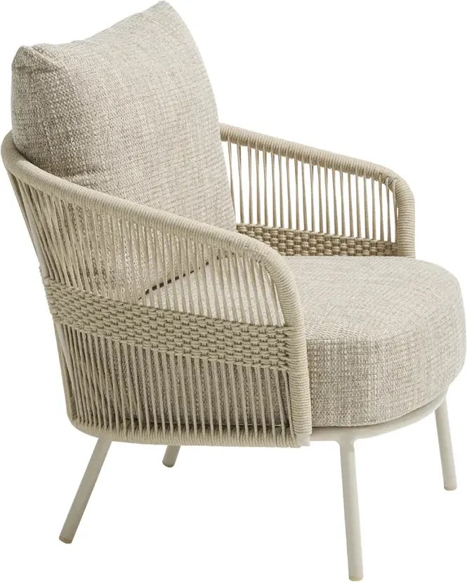 4 Seasons Outdoor Corfu Loungestoel Linen Loungestoel beige weerbestendig