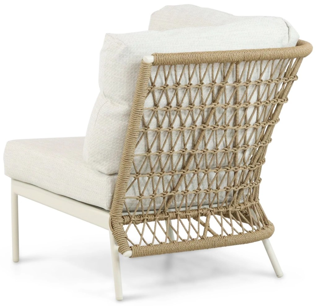 Hoek loungeset 6 personen Aluminium/Wicker Taupe Coco Bali