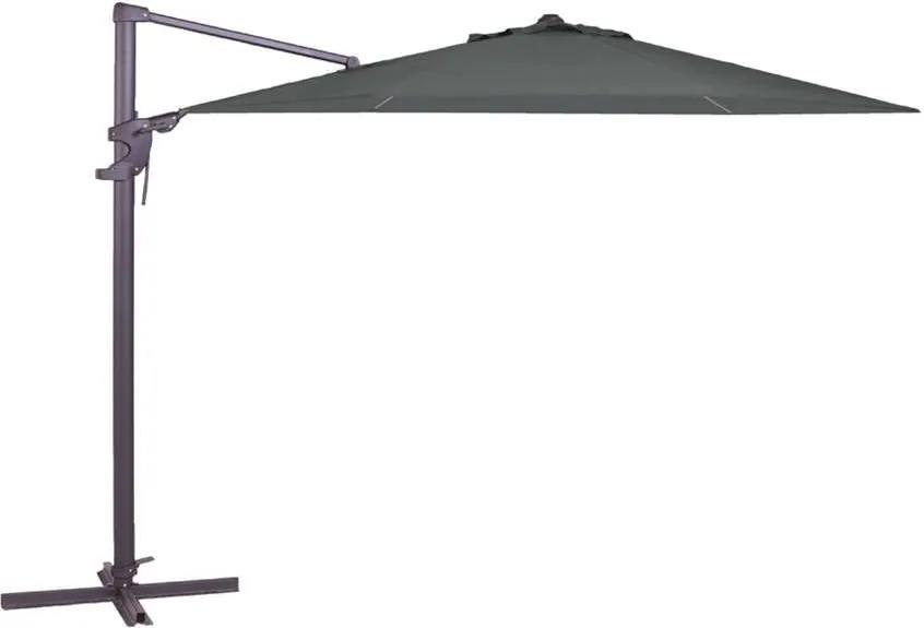 Madison parasol Monaco Flex - grijs - Ø330 cm - Leen Bakker