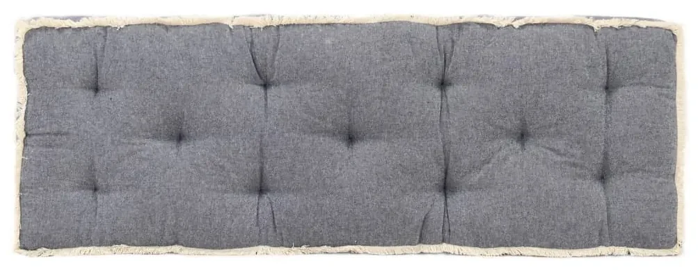 vidaXL Bankkussen pallet 120x40x7 cm blauw