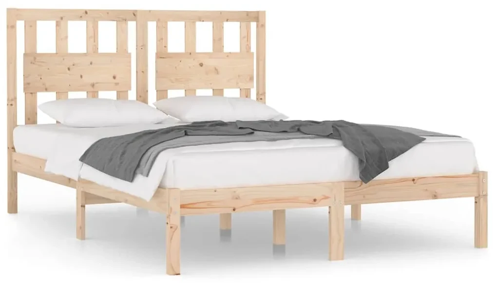 vidaXL Bedframe massief grenenhout 120x190 cm 4FT Small Double