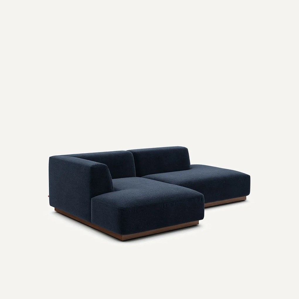 Linker hoekbank chenille fluweel, Jacopo