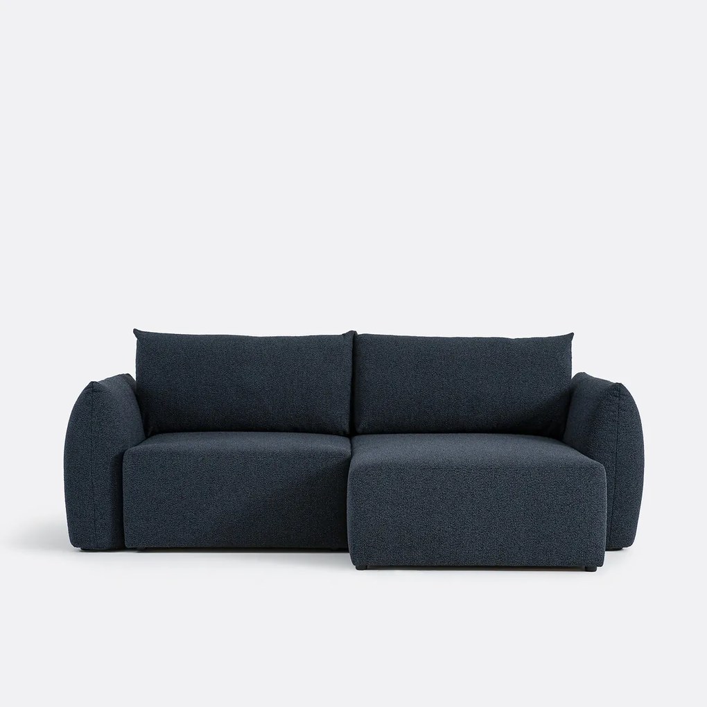 Ombouwbare hoekbank met koffer, fijne badstof, Edith