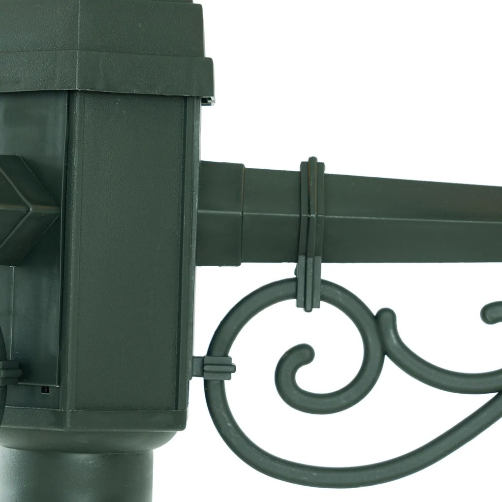 Klassieke buiten lantaarn donker groen 217cm 3-lichts IP44 - New Haven