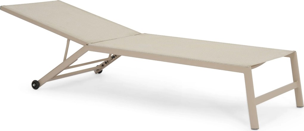 Lifestyle Garden Furniture Lento Ligbed Verstelbaar Textileen Zand/Beige