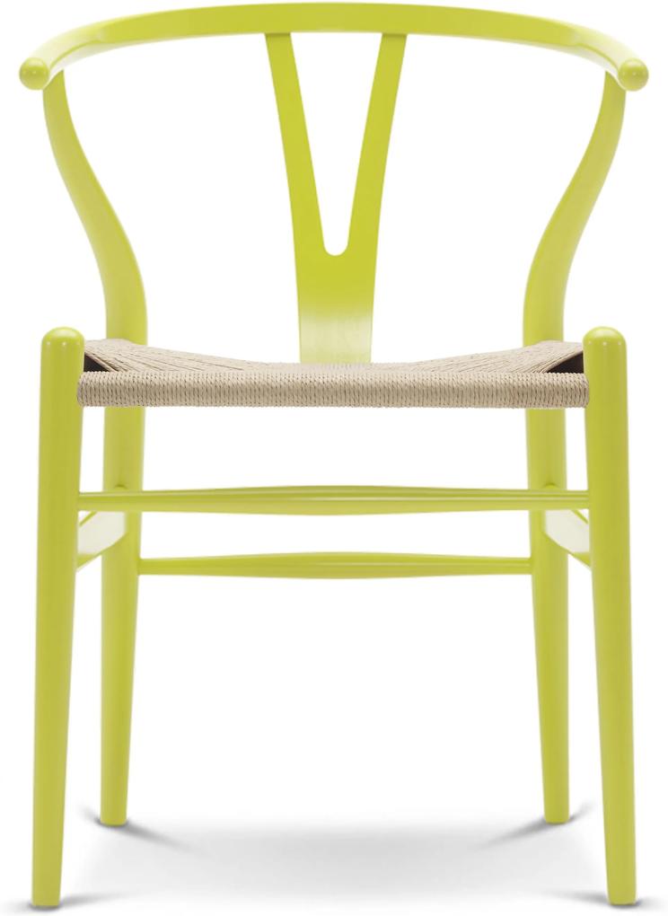 Carl Hansen & Son CH24 Wishbone stoel Colours Natural Lime Green