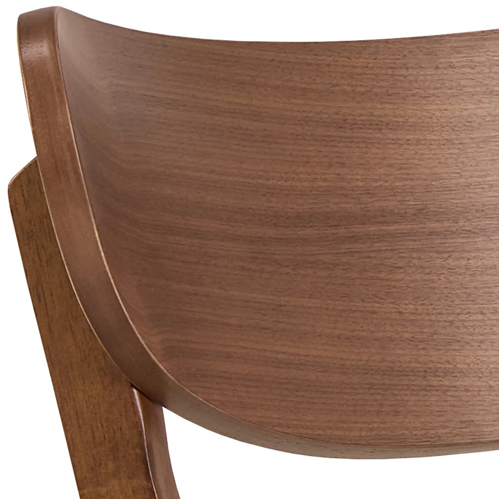 ROXY natuurlijke walnoot - HOUTEN STOEL VOOR WOONKAMER, EETKAMER, KEUKEN, RETRO